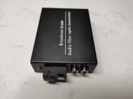 (image for) 2CH Audio over Fiber optic Converter,Broadcast RCA Extender to Fiber Singlmode up to 20Km(12.4mi), A set