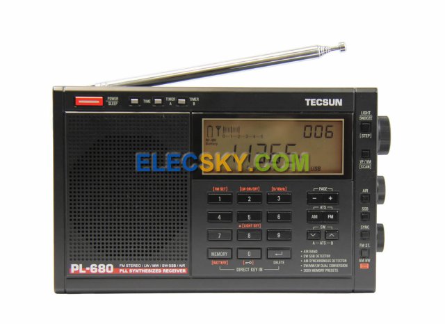 TECSUN PL680 PLL FM/Stéréo MW LW SW SSB AIR Band