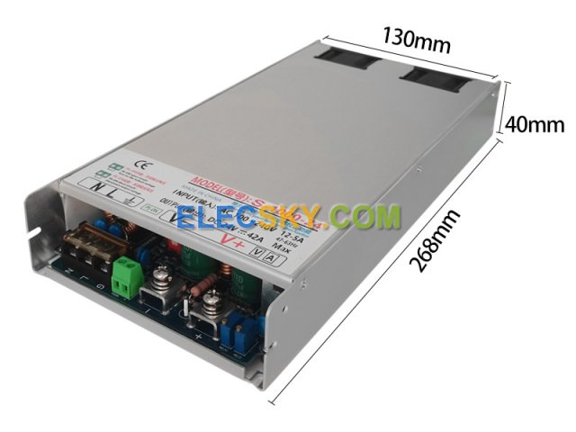 1000Watt 48V active PFC switching power supply