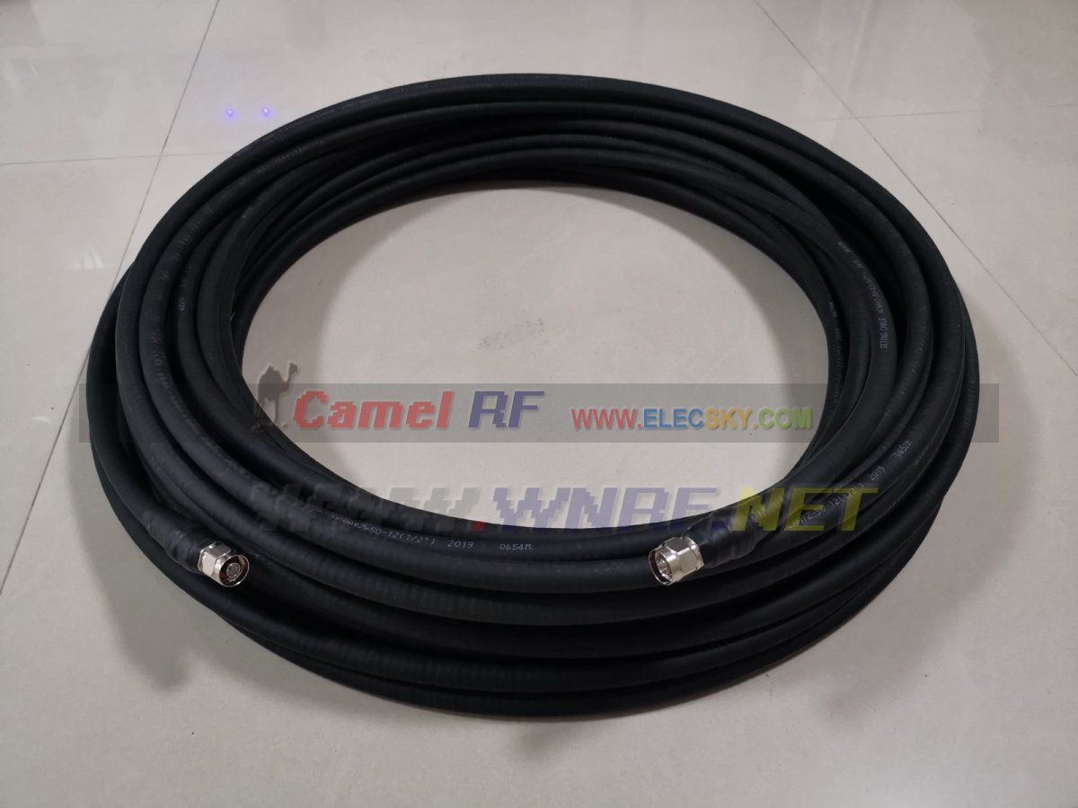 40 meters 1∕2＂50-12 coaxial cable with L16 NJ+NJ connector - Click Image to Close