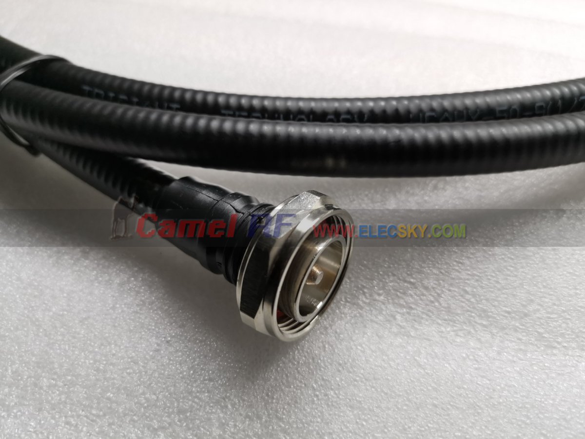 (image for) 5 meter DIN male to N male connector 50Ohm jumper 50-9 coaxial cable
