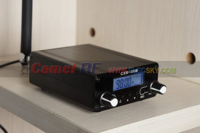 100mW/ 500mW (Power adj.) 76-108Mhz Home FM TRANSMITTER (Black) - Click Image to Close