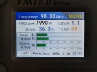 FMT5.0-2000H 2000W profession FM broadcast transmitter with exciter 87.5-108MHz 2U