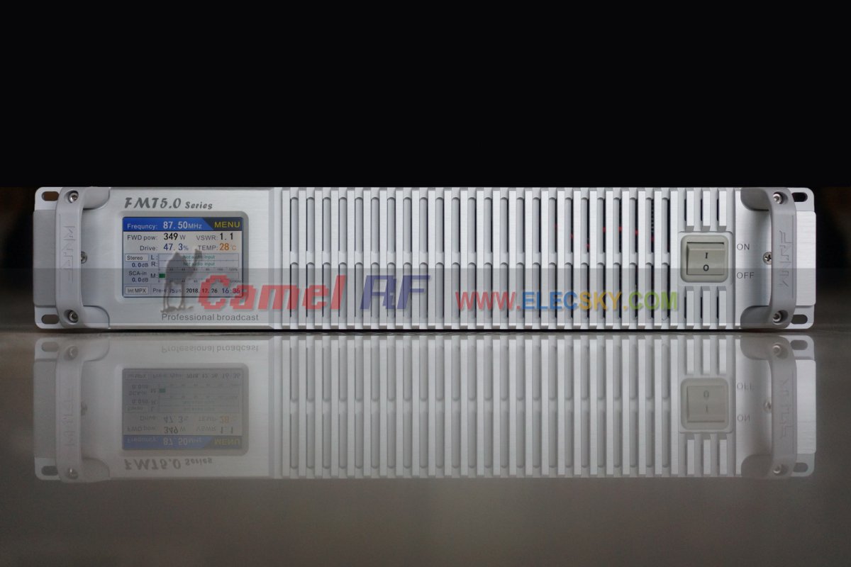 (image for) FMT5.0-600H 600W Professional FM broadcast transmitter with exciter 87.5-108MHz 2U