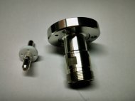 (image for) IF45/L29-K adapter EIA 7/8 flange to DIN 7/16 L29 female RF Coax Converter Adapter