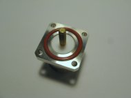 7/16 DIN L29 female RF Connector (4-hole 32mm flange O-ring panel mount)