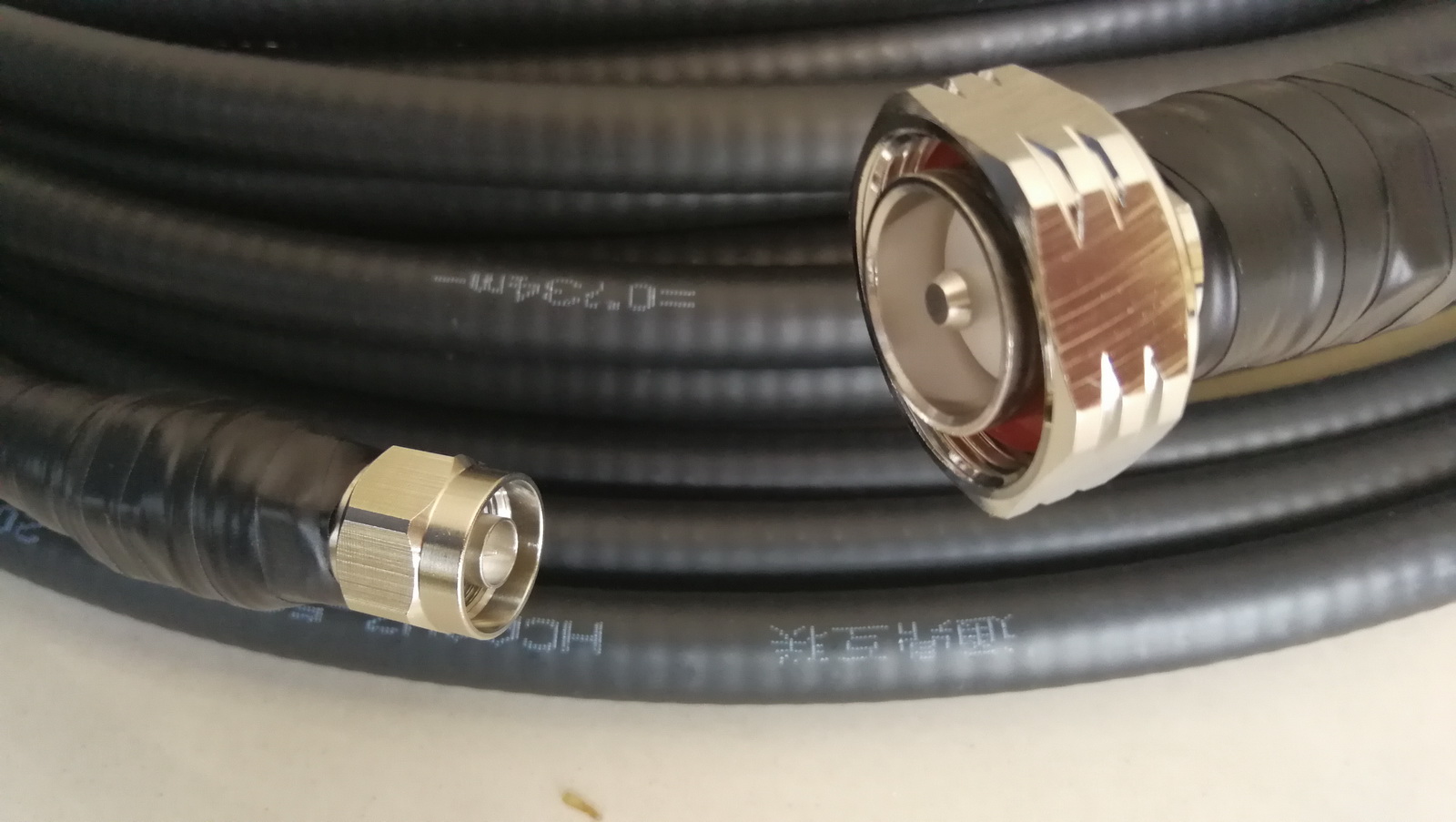 (image for) 50-12 1/2' Coaxial cable 30 meter with N L16 and DIN L29 connector For FMT-1000H 1KW transmitter - Click Image to Close