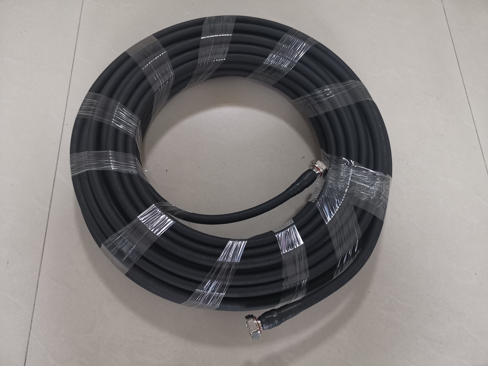 (image for) 50-12 1/2' Coaxial cable 30 meter with 2* DIN( L29) male connector - Click Image to Close