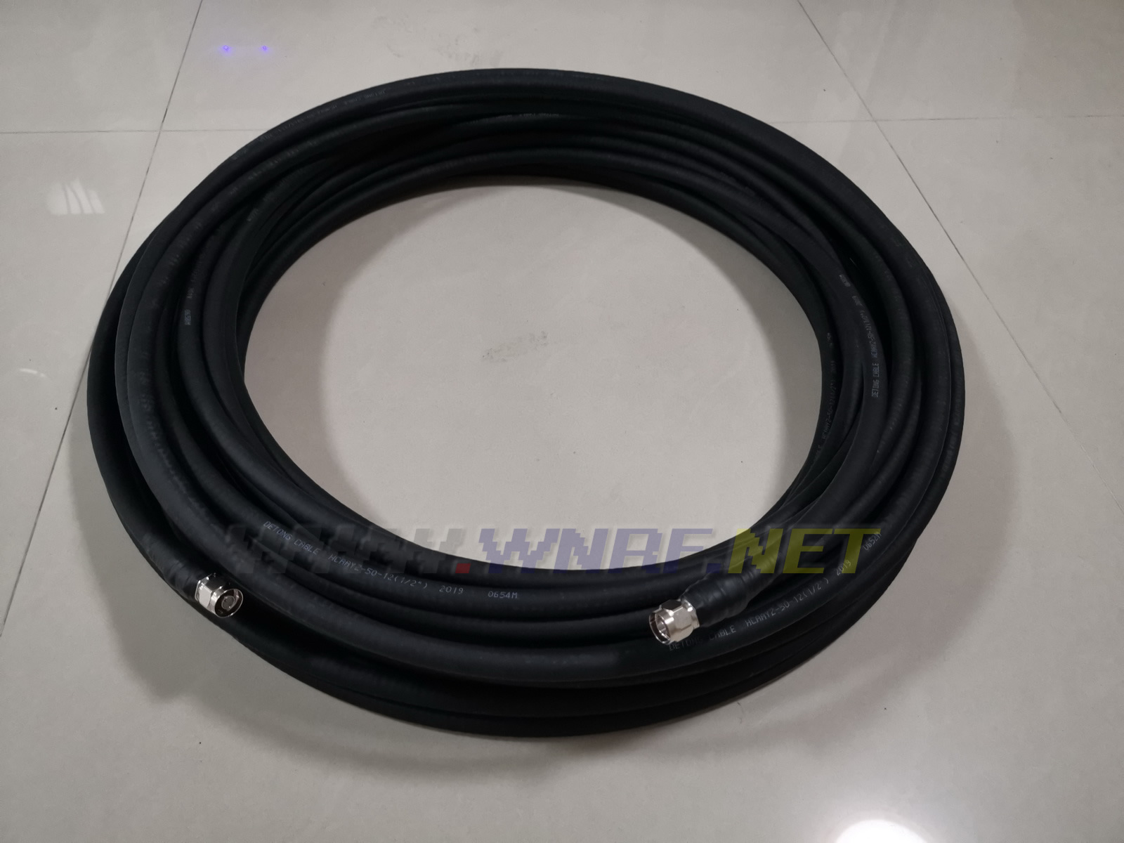 (image for) 40 meters 1∕2＂50-12 coaxial cable with L16 NJ+NJ connector - Click Image to Close