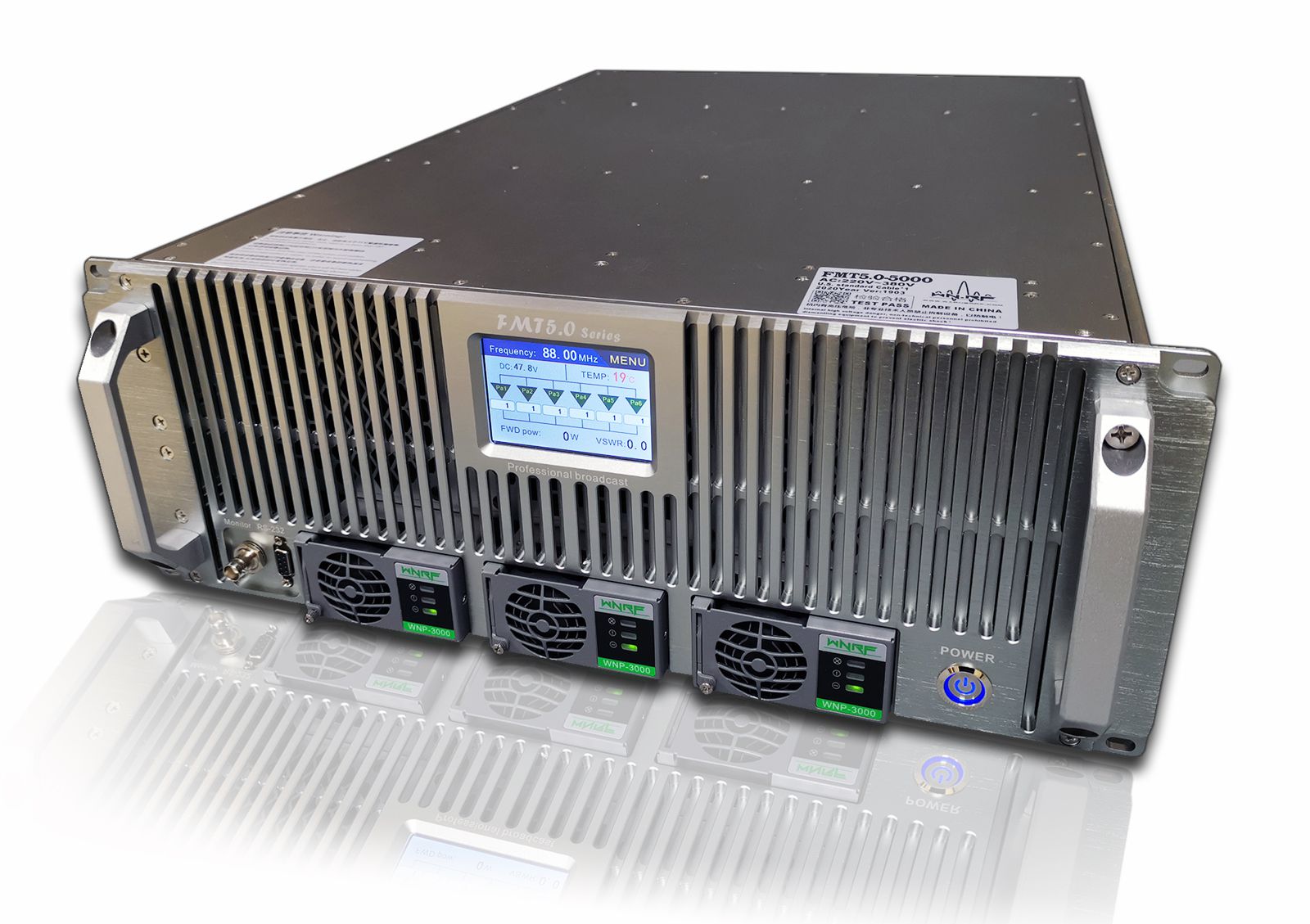 (image for) [FMT5.0-3500H] 3500W FM broadcast transmitter 4U