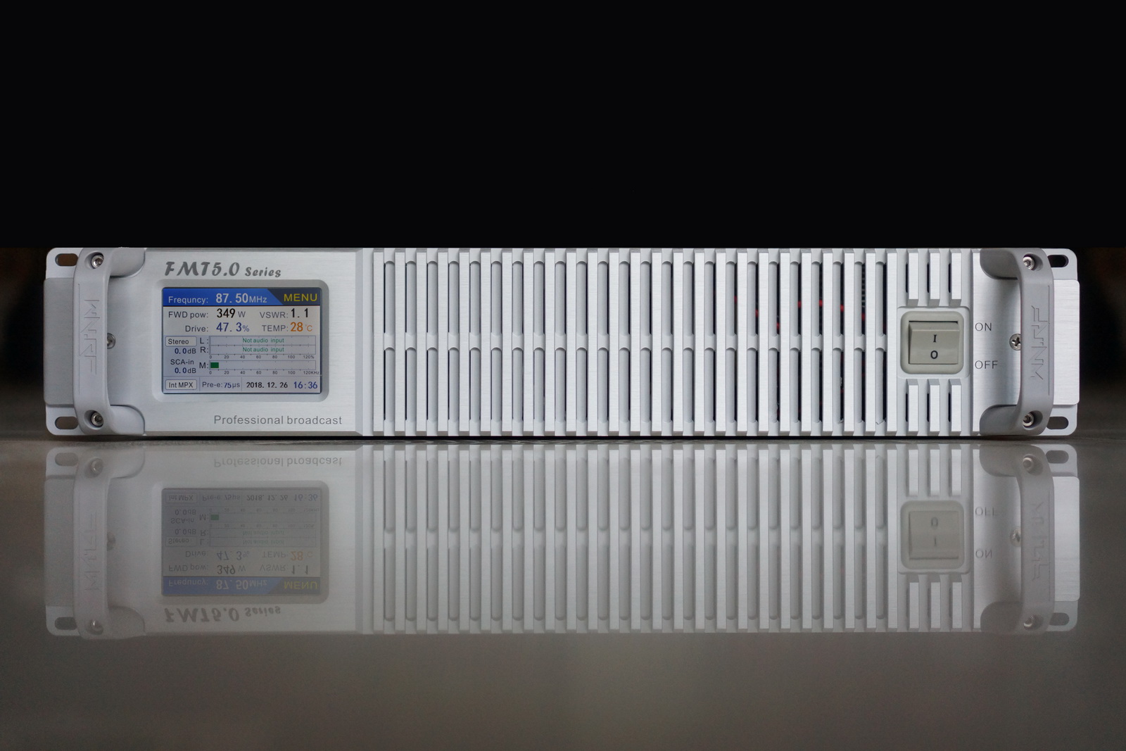 (image for) FMT5.0-600H 600W Professional FM broadcast transmitter with exciter 87.5-108MHz 2U