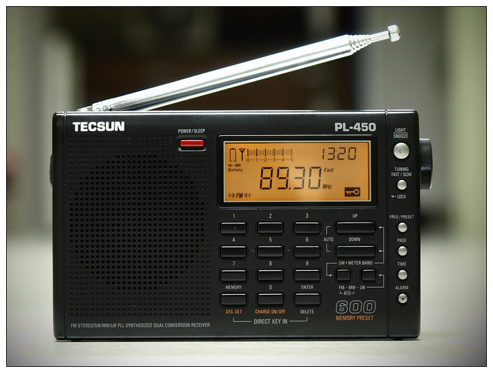 (image for) Tecsun PL-450 Dual Conversion PLL World Band Radio Receiver FM/MW/LW/SW - Click Image to Close
